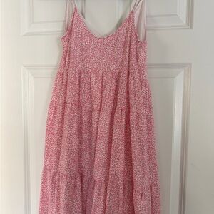 Chic Pink Floral Mini Dress